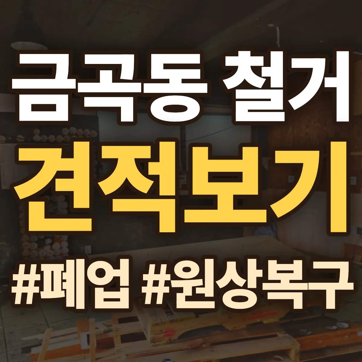 성남시 분당구 금곡동 철거 상담