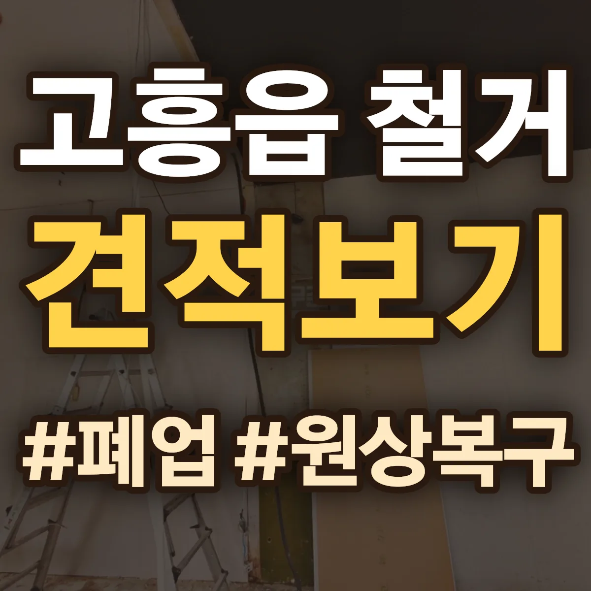 고흥군 고흥읍 철거 상담