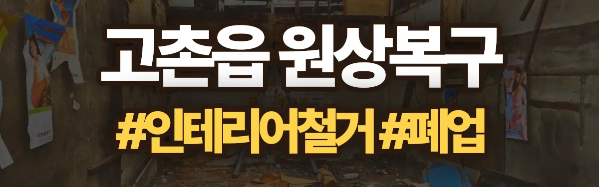 무촌철거 원상복구 현장