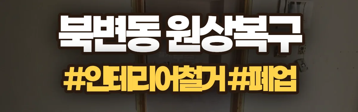 무촌철거 원상복구 현장