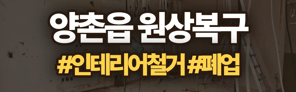 무촌철거 원상복구 현장