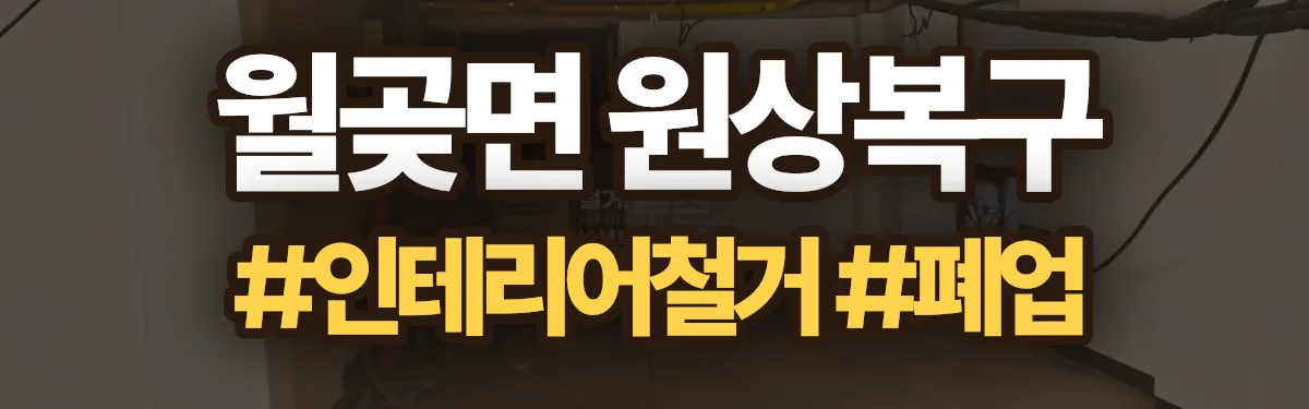 무촌철거 원상복구 현장