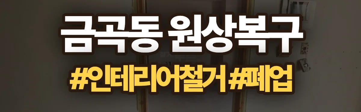 무촌철거 원상복구 현장