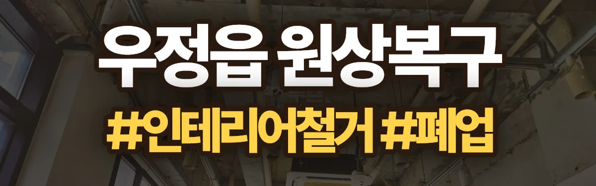 무촌철거 원상복구 현장