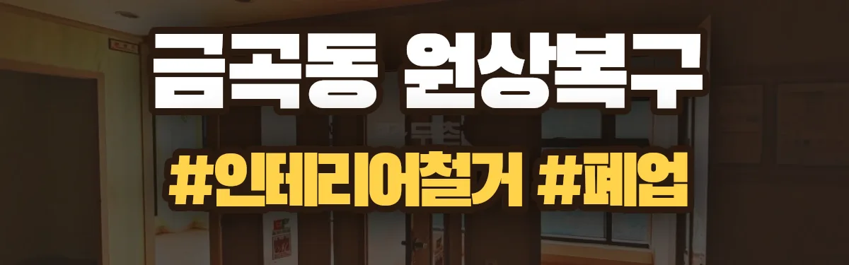 무촌철거 원상복구 현장