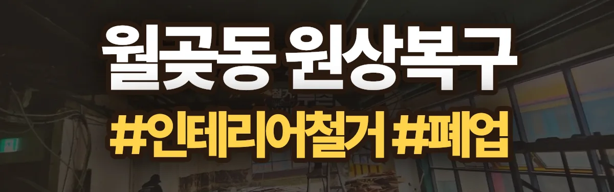 무촌철거 원상복구 현장
