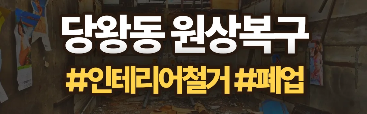 무촌철거 원상복구 현장