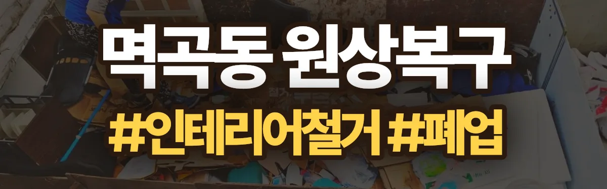 무촌철거 원상복구 현장