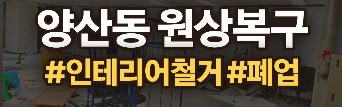 무촌철거 원상복구 현장