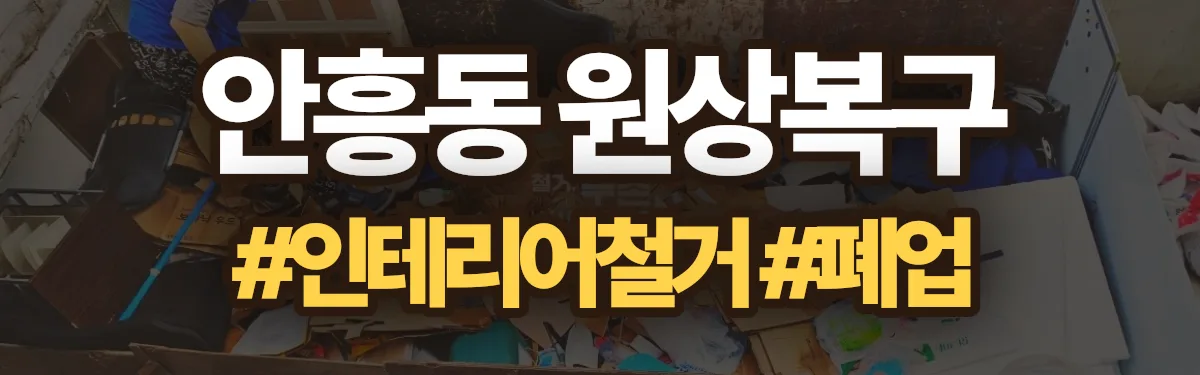 무촌철거 원상복구 현장