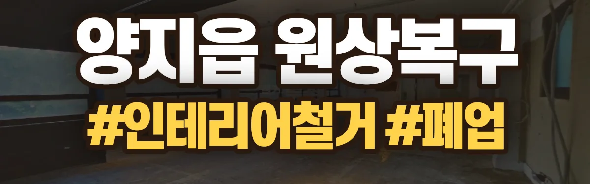 무촌철거 원상복구 현장