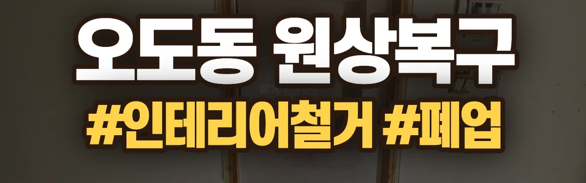 무촌철거 원상복구 현장