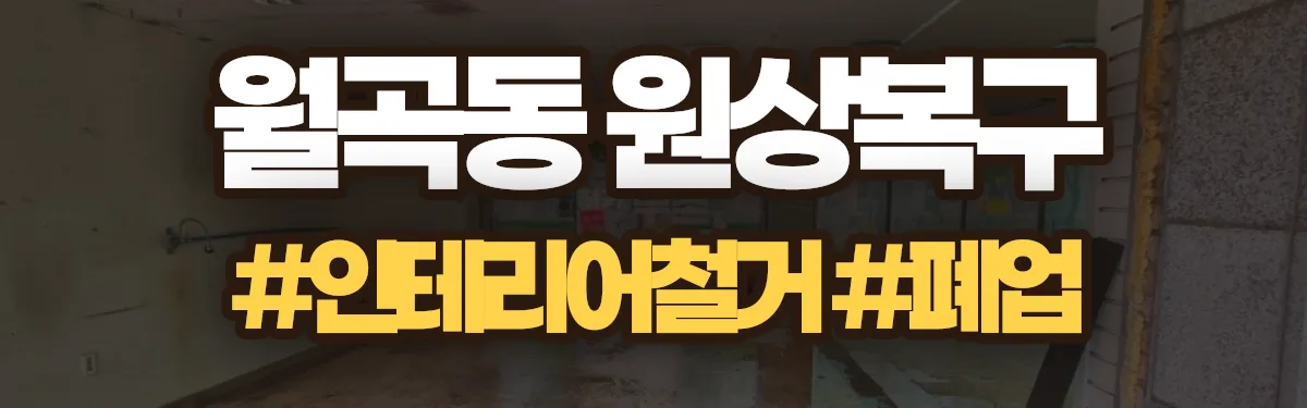 무촌철거 원상복구 현장
