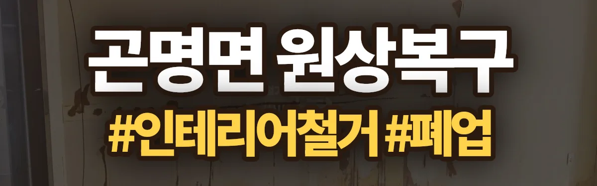 무촌철거 원상복구 현장