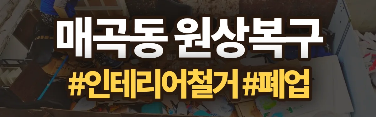 무촌철거 원상복구 현장