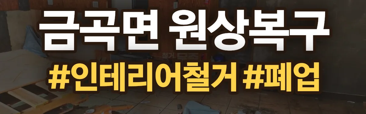 무촌철거 원상복구 현장