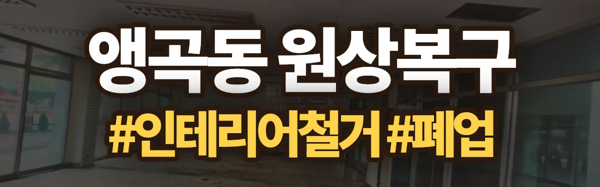무촌철거 원상복구 현장