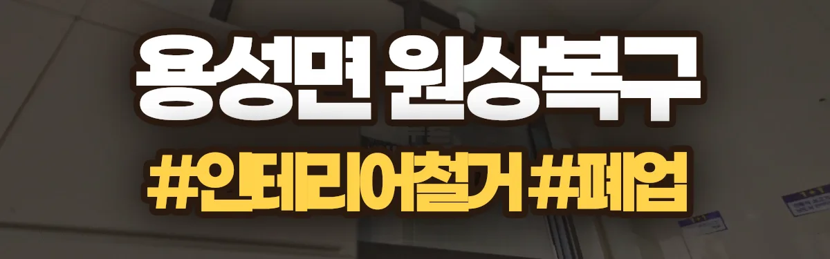 무촌철거 원상복구 현장