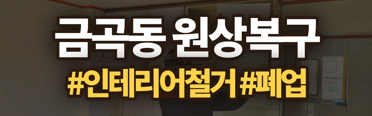 무촌철거 원상복구 현장