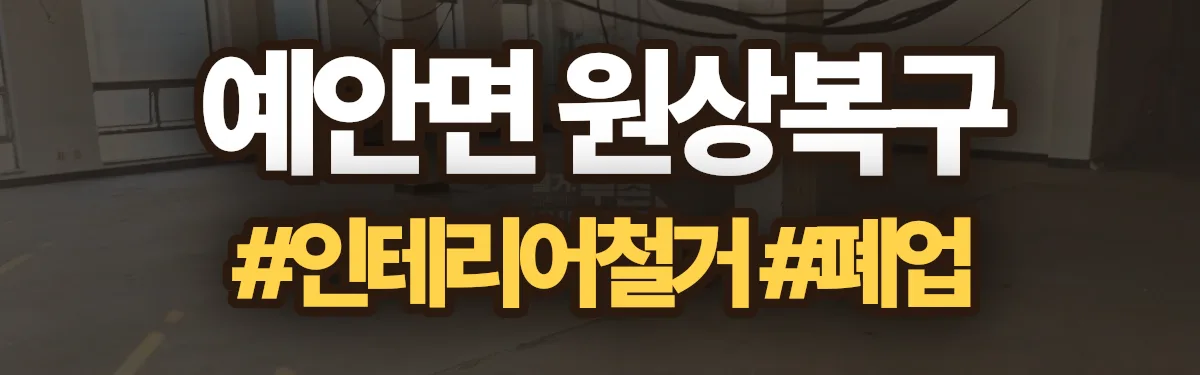 무촌철거 원상복구 현장