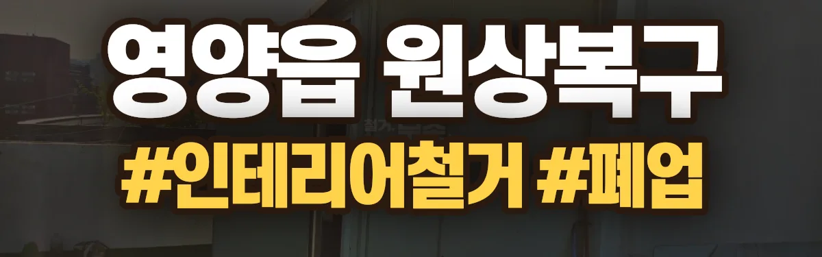 무촌철거 원상복구 현장
