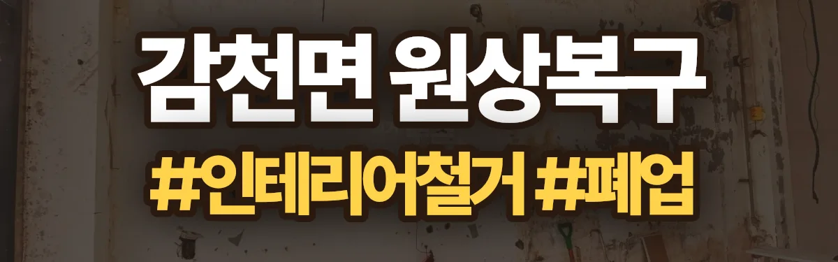무촌철거 원상복구 현장