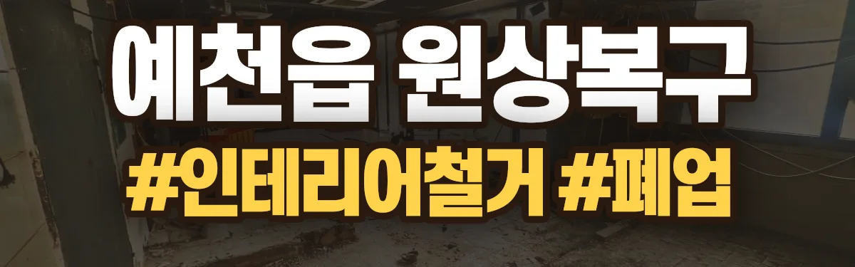 무촌철거 원상복구 현장