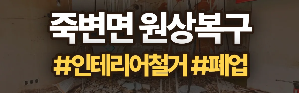 무촌철거 원상복구 현장