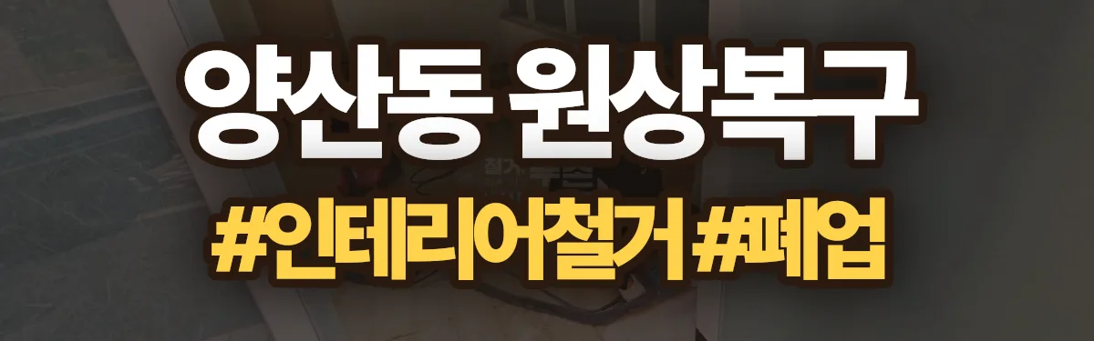 무촌철거 원상복구 현장
