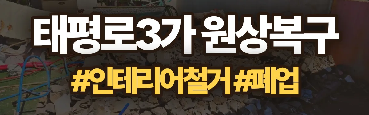무촌철거 원상복구 현장