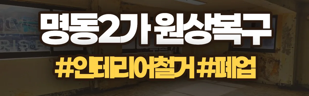 무촌철거 원상복구 현장