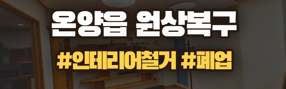 무촌철거 원상복구 현장
