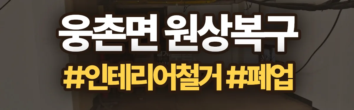 무촌철거 원상복구 현장