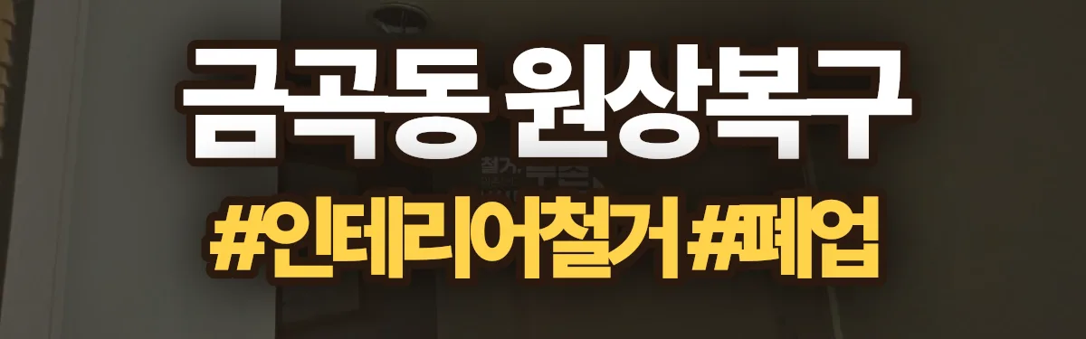 무촌철거 원상복구 현장