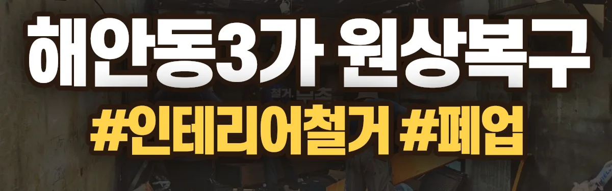 무촌철거 원상복구 현장