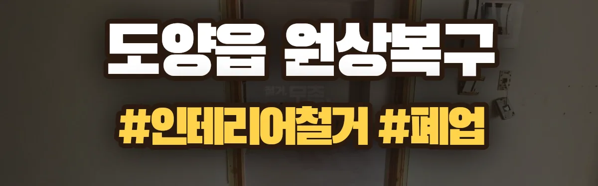 무촌철거 원상복구 현장