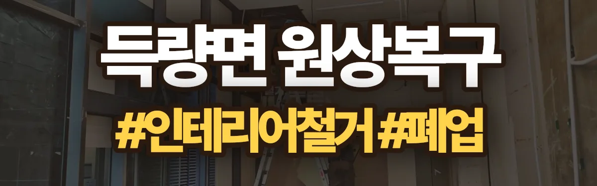 무촌철거 원상복구 현장
