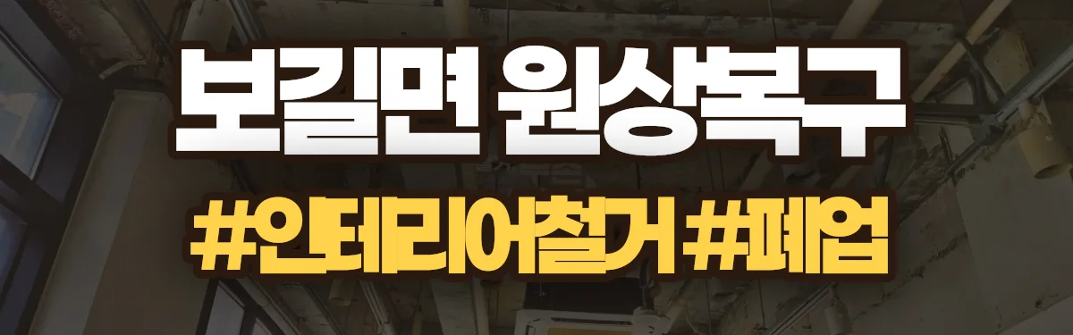 무촌철거 원상복구 현장