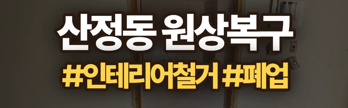 무촌철거 원상복구 현장