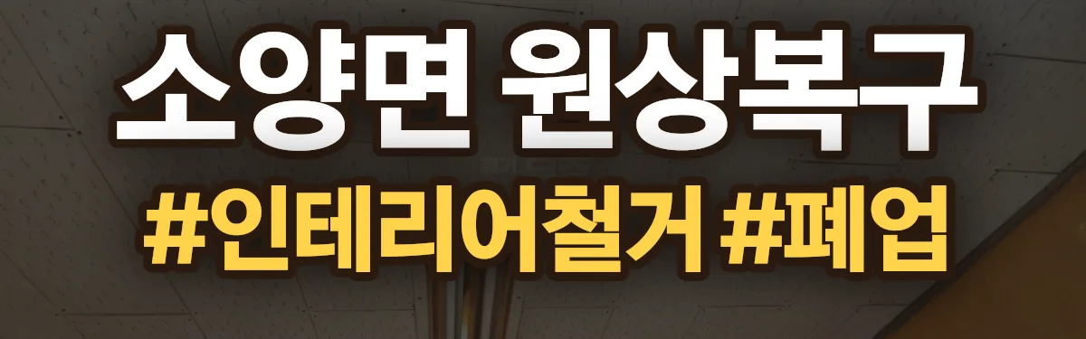 무촌철거 원상복구 현장