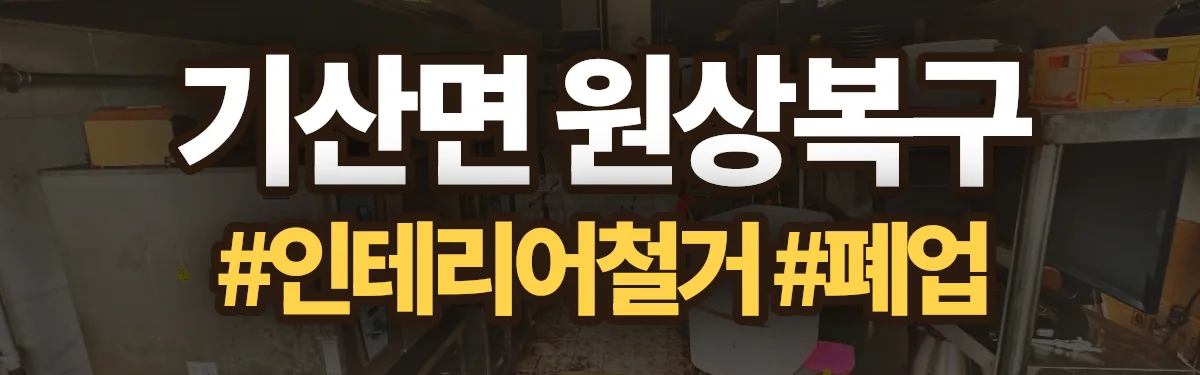 무촌철거 원상복구 현장