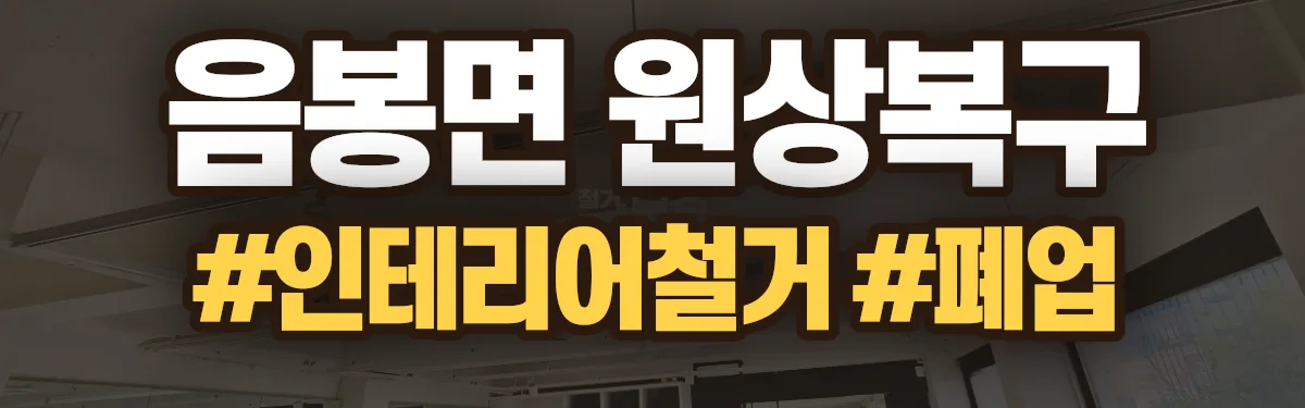 무촌철거 원상복구 현장