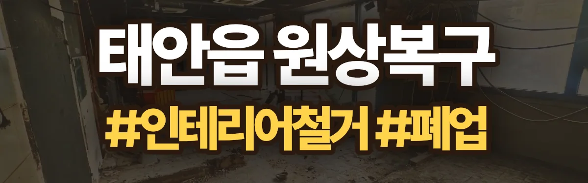 무촌철거 원상복구 현장