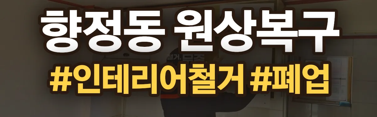 무촌철거 원상복구 현장